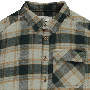 Camisa de manga larga a cuadros para niño 