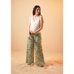 Pantalón premamá fluido -"Garden Party" 