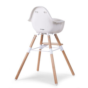 Chaise Haute Evolu 2 - Naturel/Blanc 