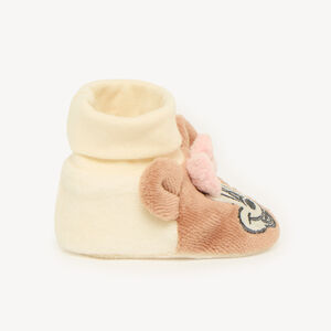 Zapatillas de bebé para niña de terciopelo de Minnie Disney 