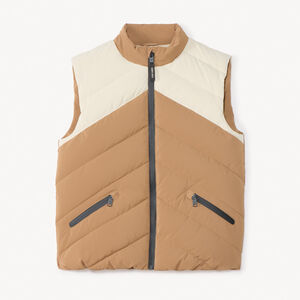Chaleco acolchado efecto color block para niño 