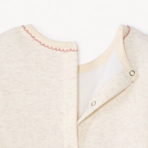 Pelele de terciopelo con estampado puff de Minnie Disney para bebé niña con aperturas diferentes según la edad 