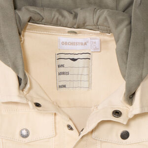 Chaqueta de mezclilla con capucha desmontable para bebé niño 