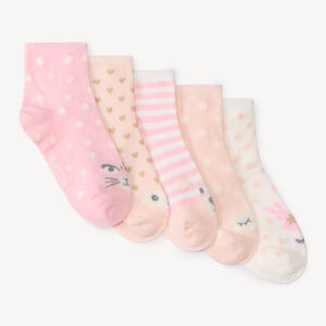 Pack de 5 pares de calcetines de animales para niña  Main Pack de 5 pares de calcetines de animales para niña