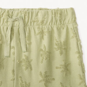 Conjunto de 2 piezas camiseta + pantalones cortos con estampado de palmeras para niña bebé 