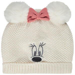 Gorro con pompón forrado Minnie Disney para bebé niña 