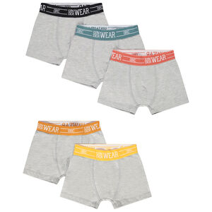 Pack de 5 calzoncillos tipo bóxer de punto de colores para niño 