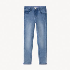 Vaqueros skinny lisos de denim para niña  Main Vaqueros skinny lisos de denim para niña