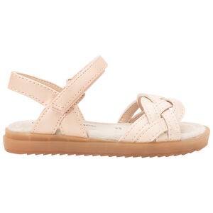 Sandalias velcro con tiras entrelazadas para niña 