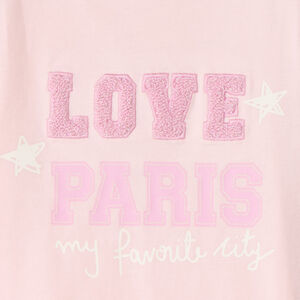 Camiseta de manga larga bordada fantasía para bebé niña 