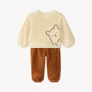 Conjunto de chándal de sherpa para bebé niño 