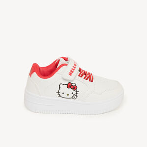 Zapatillas de velcro y cordones elásticos Hello Kitty para niña. 