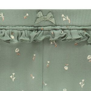 Leggings largos de punto acanalado con estampado para bebé niña 