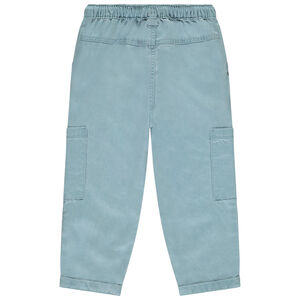 Pantalón recto liso con bolsillos laterales para bebé niño 