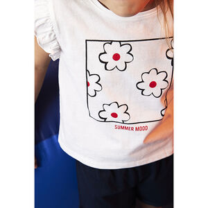 Conjunto 2 piezas camiseta de manga corta + short niña 