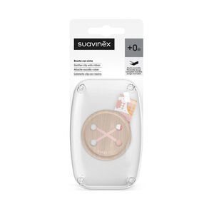 Portachupetes con lazo Dreams rosa 