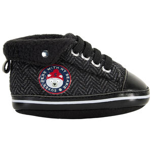 Zapatillas altas con efecto de punto para bebé niño 