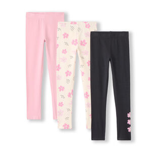 Lot de 3 leggings fantaisie pour fille  Main Lot de 3 leggings fantaisie pour fille