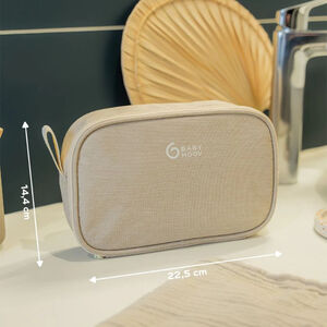 Trousse de toilette bébé avec 9 accessoires sand 