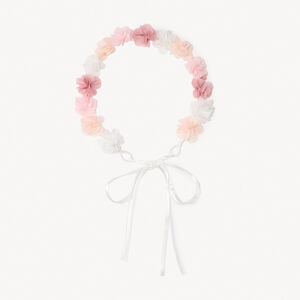 Diadema corona de flores para niña 