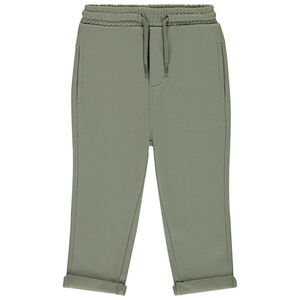 Pantalón liso con cordón ajustable para bebé niño 