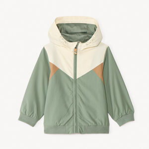 Cortavientos con capucha impermeable de ripstop para bebé niño. 