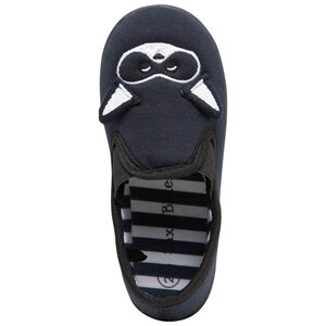 Pantuflas bajas con bordado de mapache 