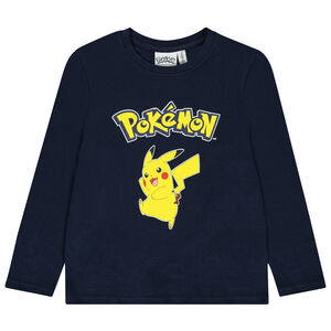 Camiseta de manga larga estampada de Pikachu Pokémon para niño 