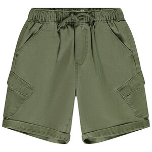 Bermudas cargo en sarga para niño 