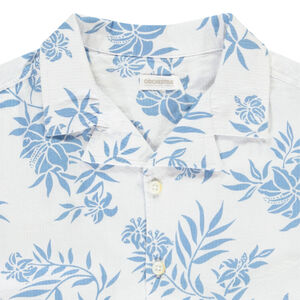 Camisa de manga corta con estampado de hojas niño 
