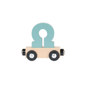 Wagon de madera "OMEGA" - azul 