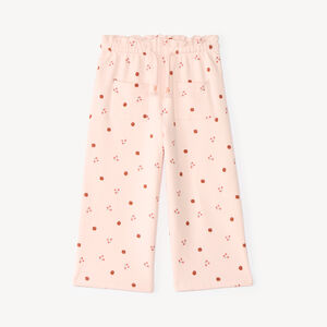 Pantalón de chándal amplio para niña con estampado original 