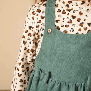 Ropa corta sin mangas de terciopelo liso para bebé niña 