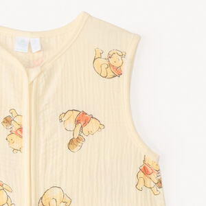 Saco de dormir sin mangas de doble gasa de algodón Winnie el Pooh de Disney para bebé. 