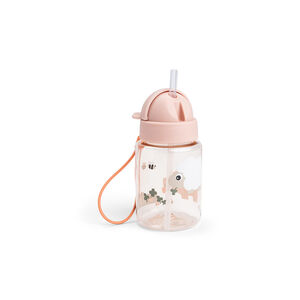 Gourde con popote 280ml Tiny Farm rosa 