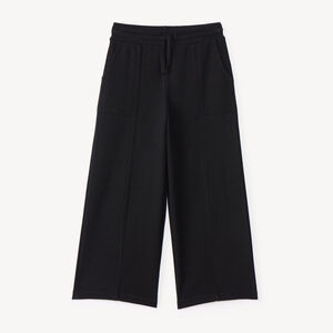 Pantalón de chándal amplio liso para niña 