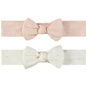 Lote de 2 diademas con nudo para niña 