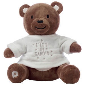 Vestido para peluche anuncio de nacimiento "es un niño" 