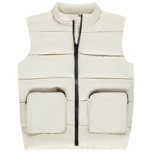 Plumífero sin mangas con bolsillos con cremallera para niño  Main Plumífero sin mangas con bolsillos con cremallera para niño