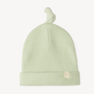 Gorro de nacimiento de canalé liso 