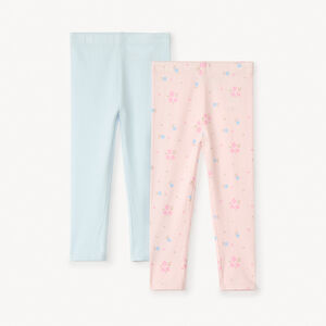 Pack de 2 calzoncillos lisos y estampados para niña bebé 