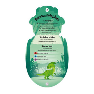 Libro de preguntas y respuestas Exploramentes dinosaurios +7 años 