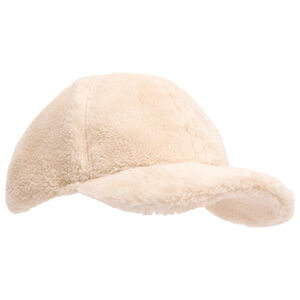 Gorra de pelaje sintético liso para niña 