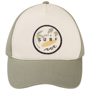 Gorra bicolor con parche de surf para niño 