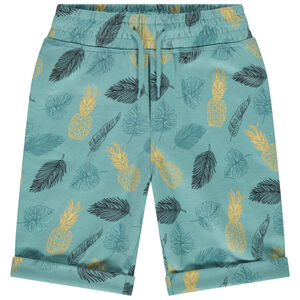 Bermuda estampada hojas/ananas para niño 
