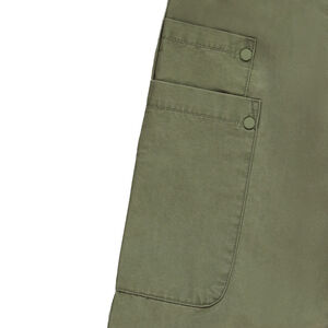 Pantalon parachute uni en toile avec grandes poches fille 