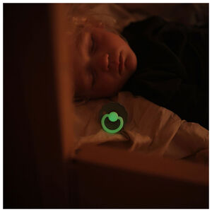 Sucette silicone Rope Nuit Stone Blue/Sauge T2  Main Sucette silicone Rope Nuit Stone Blue/Sauge T2