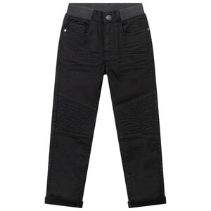 Pantalón en tela con tirantes y cintura elástica Main Pantalón en tela con tirantes y cintura elástica