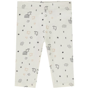 Corsario de punto de jersey con estampado fantasía para bebé niña  Main Corsario de punto de jersey con estampado fantasía para bebé niña