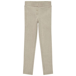 Pantalones cortos de punto con botones decorativos para niña 